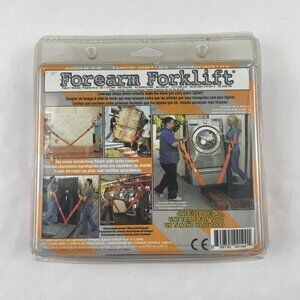Forearm Forklift Lifting Straps Moving Assistant Leverage Orange Black